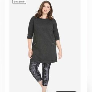 Ellos French Terry Zip Pocket Tunic